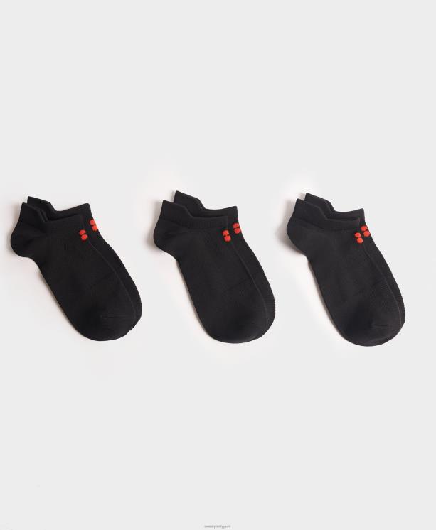 Sweaty Betty mujer paquete de 3 calcetines deportivos ligeros NX4X368 accesorios negro b