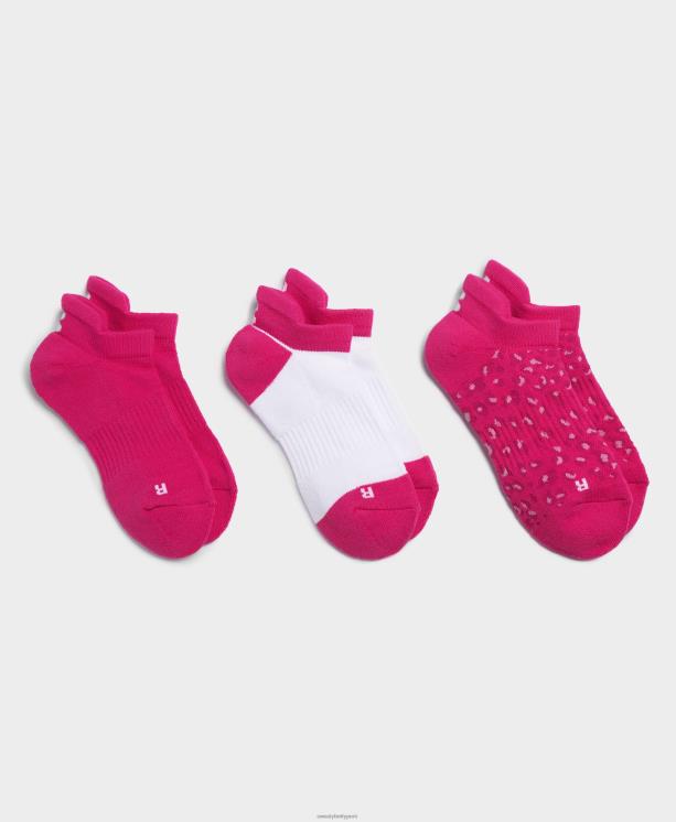 Sweaty Betty mujer paquete de 3 calcetines deportivos para entrenamiento NX4X365 accesorios rosa remolacha