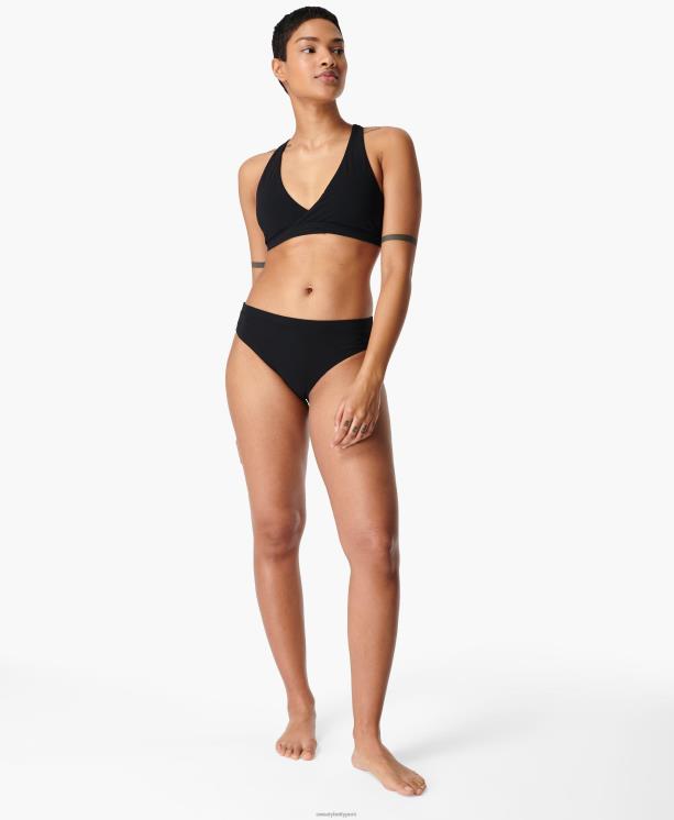 Sweaty Betty mujer top de bikini color coral NX4X1097 ropa negro