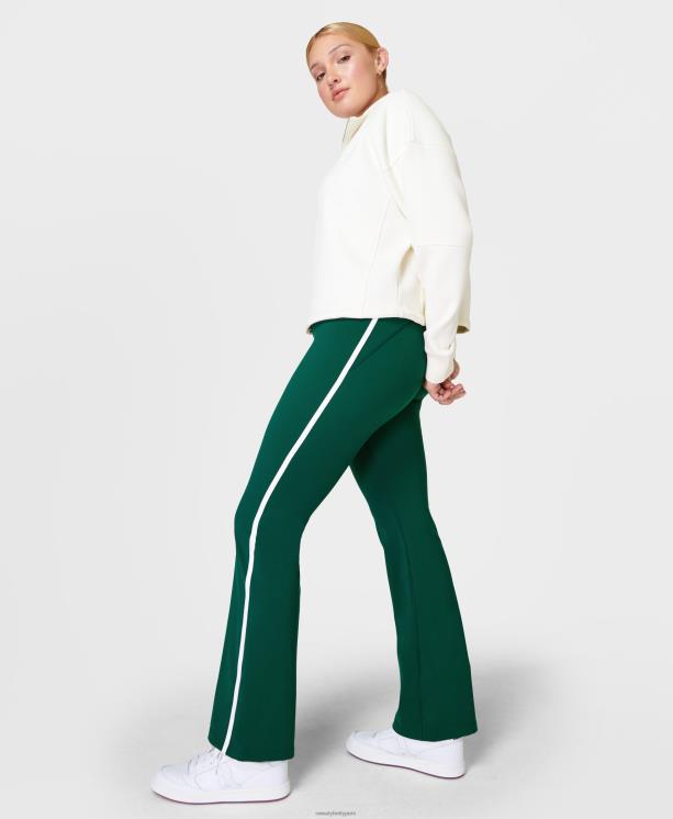 Sweaty Betty mujer pantalones bootcut power contour NX4X731 ropa verde retro