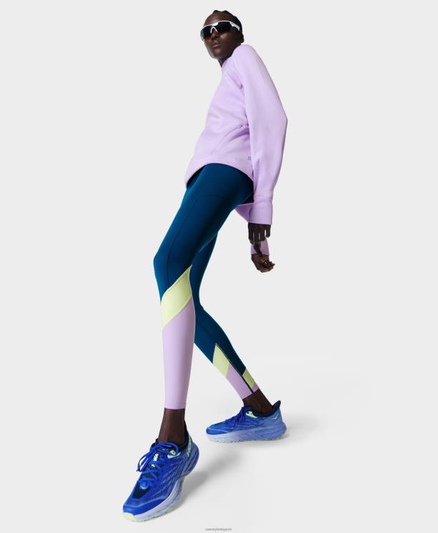 Sweaty Betty mujer Legging deportivo con bloques de color y cintura alta Power Ultrasculpt NX4X965 ropa azul profundo