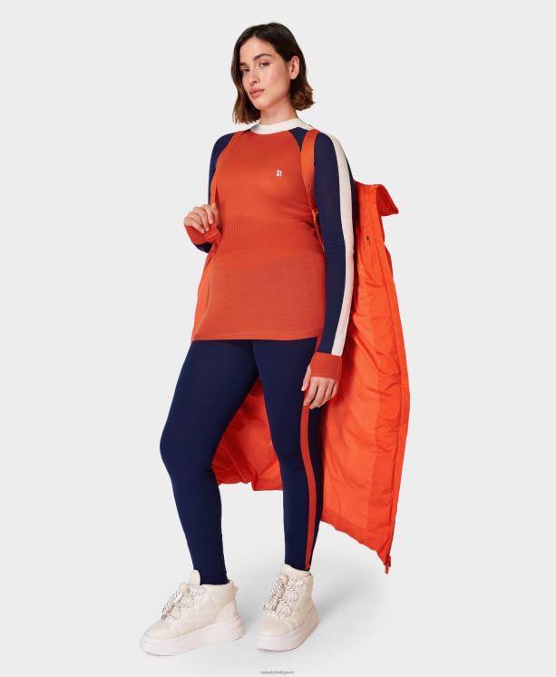 Sweaty Betty mujer Leggings con capa base de merino y bloques de color NX4X470 ropa Armada