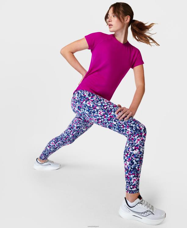 Sweaty Betty mujer leggings de entrenamiento de potencia NX4X73 ropa impresión dab violeta magenta