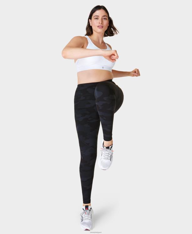Sweaty Betty mujer leggings de entrenamiento de potencia NX4X76 ropa estampado de camuflaje ultra negro