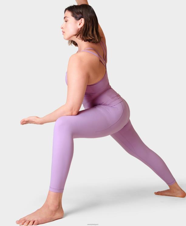 Sweaty Betty mujer leggings de yoga 7/8 súper suaves NX4X112 ropa lirio morado