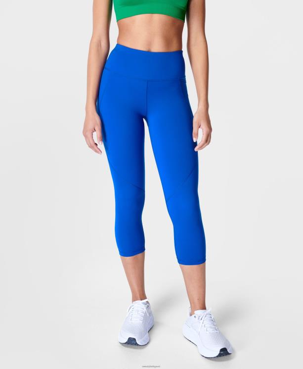 Sweaty Betty mujer leggings deportivos cortos y potentes NX4X425 ropa relámpago azul