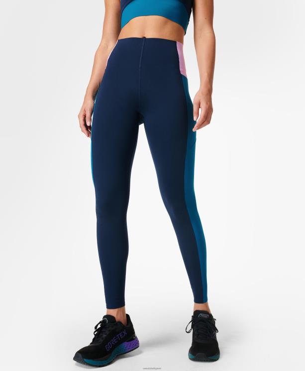 Sweaty Betty mujer leggings deportivos power block de talle alto NX4X1053 ropa azul marino un