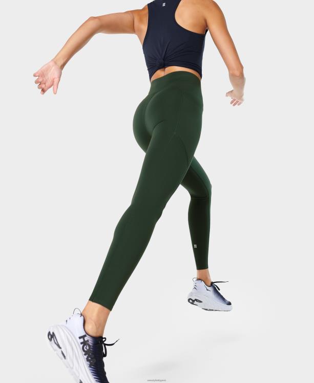 Sweaty Betty mujer leggings deportivos power ultrasculpt de talle alto NX4X139 ropa caminata verde