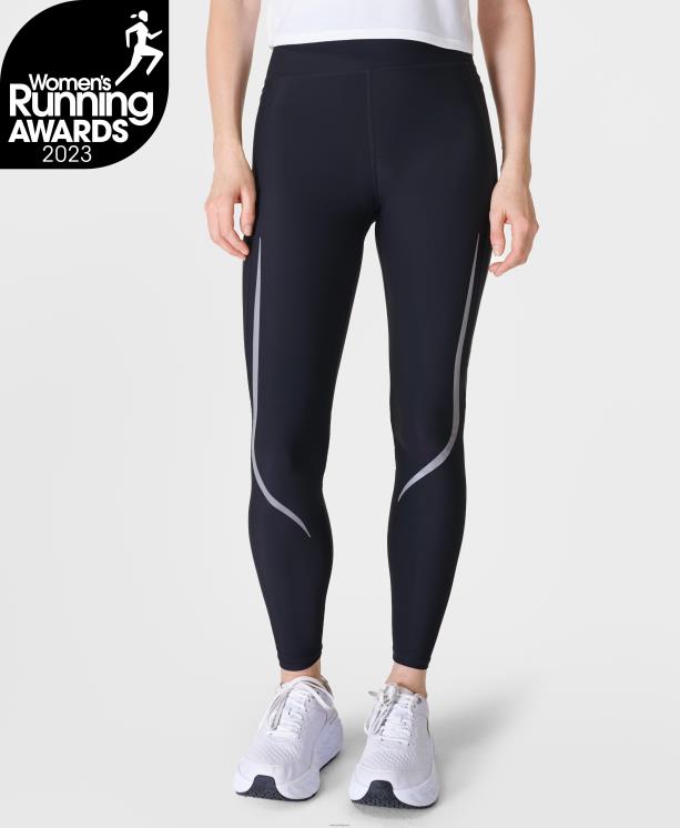 Sweaty Betty mujer leggings para correr con iluminación de gravedad cero NX4X519 ropa negro