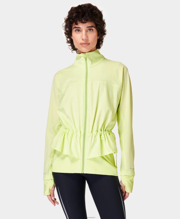 Sweaty Betty mujer chaqueta para correr por carril rápido NX4X748 ropa pomelo verde