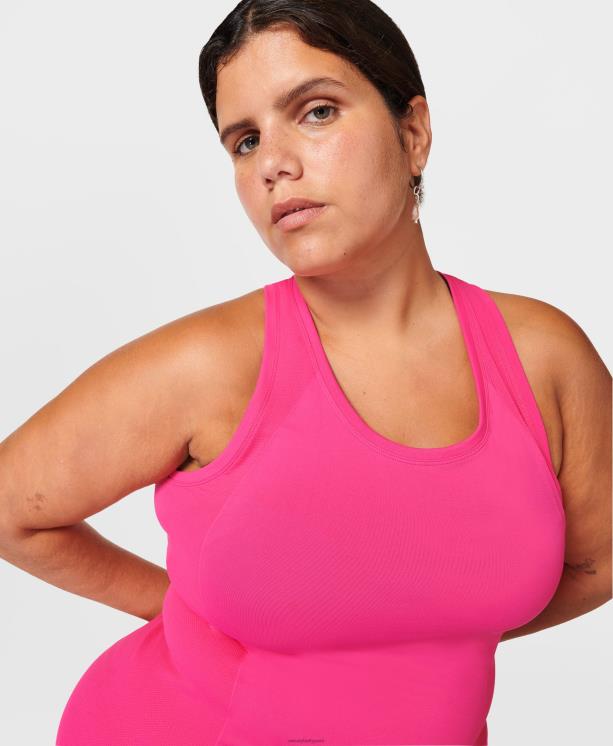 Sweaty Betty mujer tanque de entrenamiento sin costuras para atleta NX4X221 ropa rosa punk