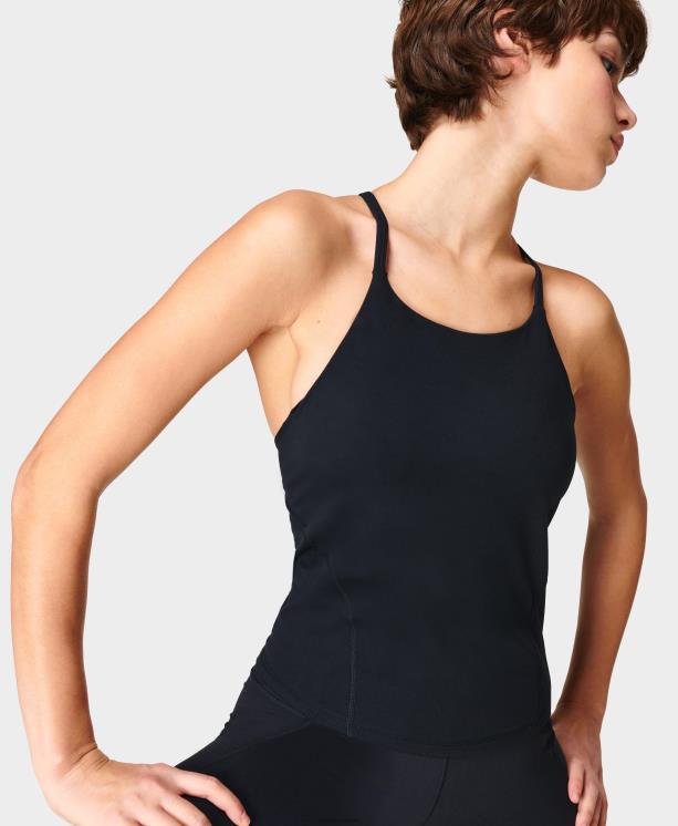 Sweaty Betty mujer tanque de yoga súper suave NX4X896 ropa negro