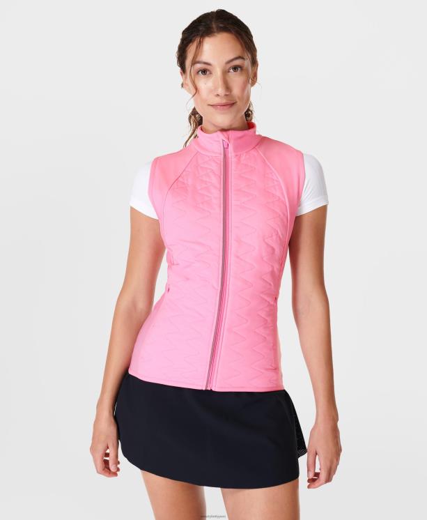 Sweaty Betty mujer chaleco para correr a la velocidad de la luz NX4X547 ropa rosa brillante